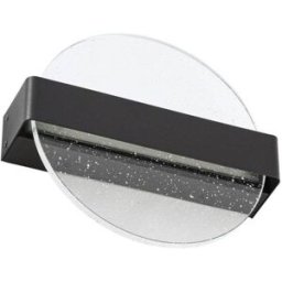 Lucande Lámpara de pared led exterior de vidrio negro