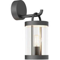 Lucande Lámpara de pared exterior de aluminio negro
