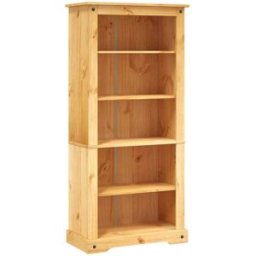 Maison Chic Estantería 5 niveles corona range de madera marrón 81x29x150 cm