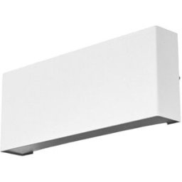 Lindby Lámpara de pared led exterior de aluminio blanco