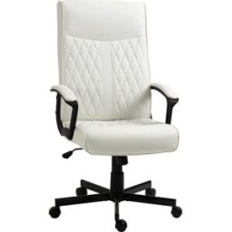Vinsetto Silla de oficina 65x72x112.5 cm crema
