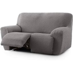 Eysa Funda de sofá 2 plazas relax elástica gris oscuro 150 - 200