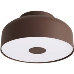 Sollux Lighting Plafone marrón acero/pvc alt. 15 cm
