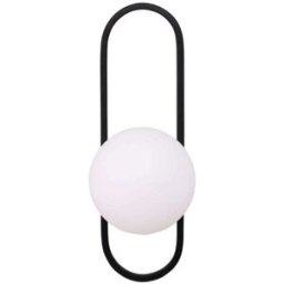 Venture Home Aplique de pared de metal - negro