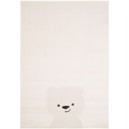 AFK Alfombra infantil súper suave beige 120 x 170 cm