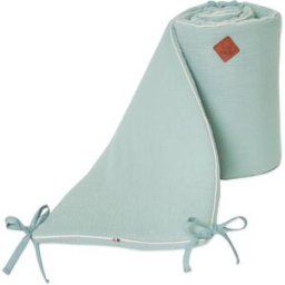 Sevira Kids Protector de cuna reversible bebé muselina de algodón
