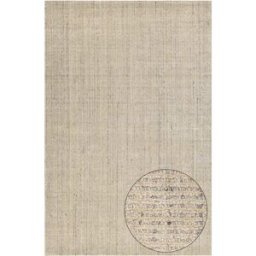 THEKO Alfombra de viscosa tejida a mano a rayas - beige 90x160 cm