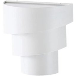 Lindby Lámpara de pared led exterior de aluminio blanco