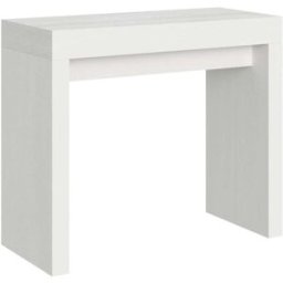 Itamoby Consola extensible 90x40/300 cm efecto madera fresno blanco