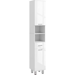 Kleankin Mueble auxiliar baño 30x30x180 cm blanco