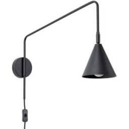 Sollux Lighting Lámpara de pared negro acero