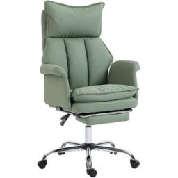 Homcom Silla de oficina 69x65x116 cm verde