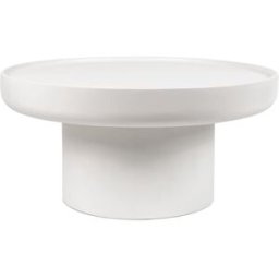 Koketto Home Mesa de centro redonda de 80cm en color blanco