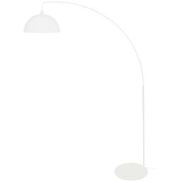 Tosel Lámpara de pie arco metal blanco pantalla blanco