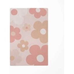 Decochic Alfombra de juego infantil margaritas rosa 118x180cm