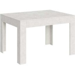 Itamoby Mesa extensible 90x120/180 cm efecto madera blanco espatulado