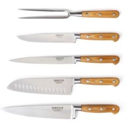 Sabatier Trompette Juego de 5 cuchillos madera claro