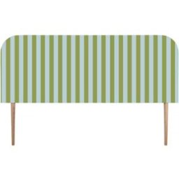 RNT by Really Nice Things Cabecero tapizado terciopelo a rayas 160x97cm