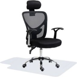 Homcom Conjunto de silla 62x67x118 cm negro