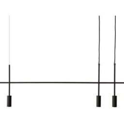Kenay Home Lámpara de techo metal negro 130 x 38,5 cm