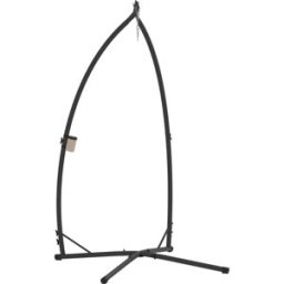 Outsunny Soporte silla colgante 105x105x215 cm negro