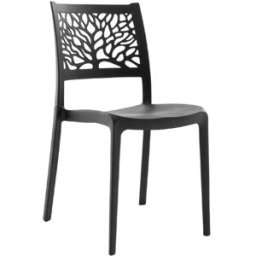 Fuori Conjunto de 4 sillas de resina para interior o exterior antracita