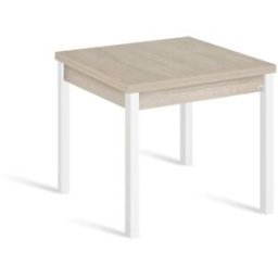 Portus Mesa cocina extensible libro 80(160)x80 cm roble pata blanco