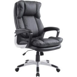 Homcom Silla de oficina 66x71x120.5 cm negro