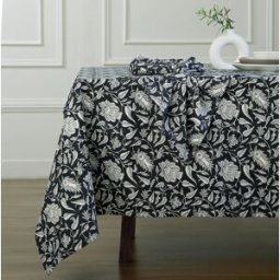Febronie Mantel algodón 150x300 carbón
