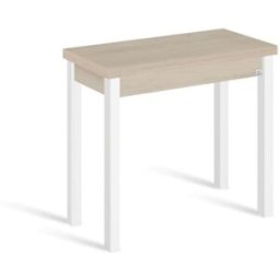 Portus Mesa cocina extensible libro 80x40(80) cm roble pata blanco