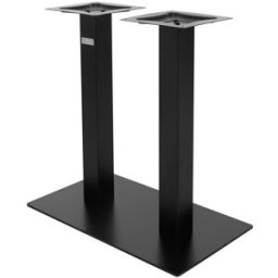 ML-Design Base de mesa 70x43x72 cm tipo columna soporte rectangular negro mate