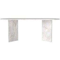 Unique Mesa de comedor madera blanco