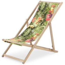 Defora Home Hamaca director jardín tejido selva plegable madera color claro
