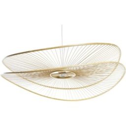 Fijalo Lampara techo bambú 100x100x25 natural natural