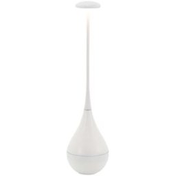 Lámpara de mesa led recargable zafferano, inalámbrica, color blanco