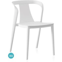 GEESE HOME Pack 4 sillas pp color blanco