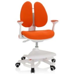 hjh OFFICE Silla para niños tela naranja