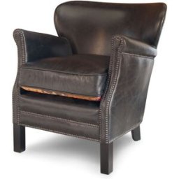 PIB Sillon de cuero marrón