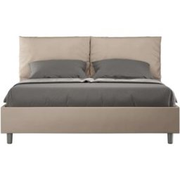 Ityhome Canapé abatible 160x200 cuero sintético gris paloma