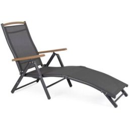 Konte.Design Conjunto de 2 sillones de jardín en aluminio y textilene