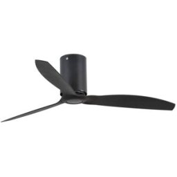 FARO BARCELONA Ventilador sin luz abs negro mate 128x128x29 cm