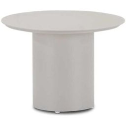 Defora Home Mesa auxiliar redonda 50cm aluminio beige