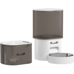 PAWHUT Conjunto comedero fuente 27.5x18x29.5 cm blanco