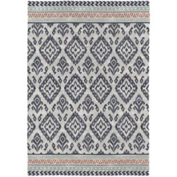 Rugs&Rugs Alfombra decorativa de algodón con impresión digital azul 160x230 cm