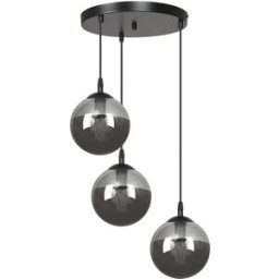Wonderlamp Lámpara colgante con base redonda y cables ajustables gris ø40