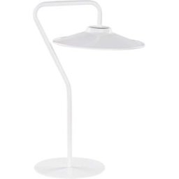 Beliani Lámpara led de mesa metal blanco