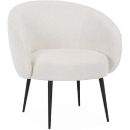 sweeek Sillón borreguito de diseño acogedor, crema