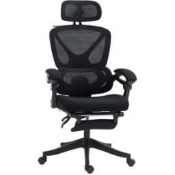 Homcom Silla de escritorio 71x70x129 cm negro