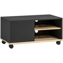 Homcom Mueble de tv 80x45x41 cm negro