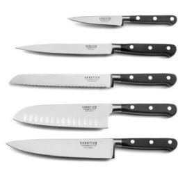 Sabatier Trompette Juego de 5 cuchillos de cocina negro